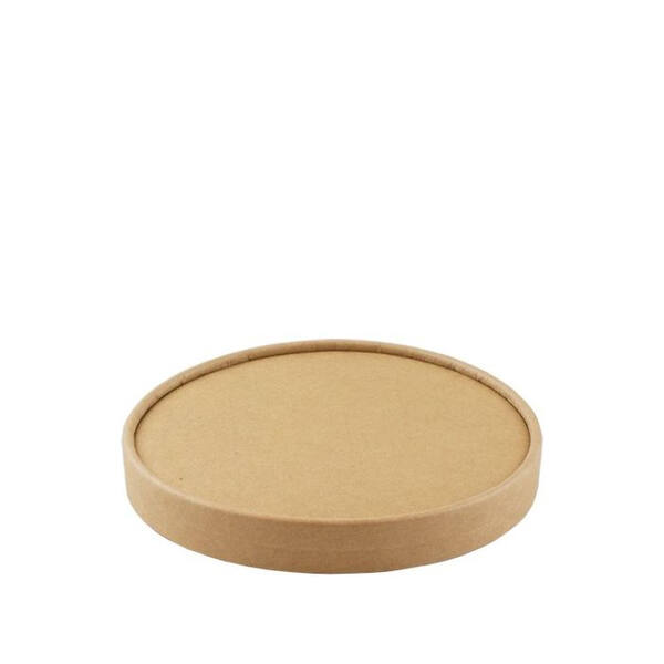 Deksels kraft papier voor salade bowl ø 15 cm