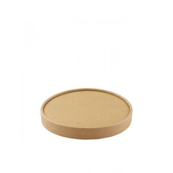 Deksels kraft papier voor salade bowl ø 18,5 cm