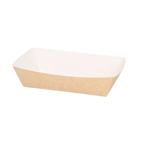 Snackbakje FSC PLA coated kraft 150x85x43 mm A14