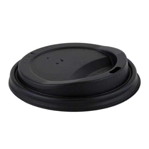 Deksels CPLA zwart ø 90 mm voor 12 oz