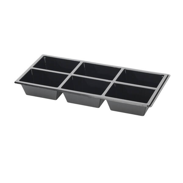 Tapas tray RPET 6-vaks 250x120x30 mm