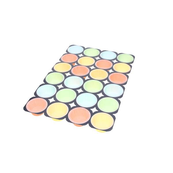 Muffintrays '24 stuks' veelkleurig 504x338x35 mm FSC