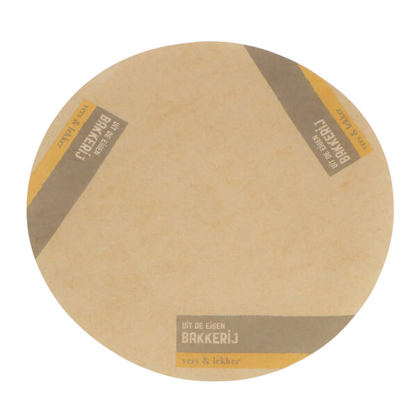Taartranden 'Uit de Eigen Bakkerij' GLF Brown ingekleurd papier ø 190 mm