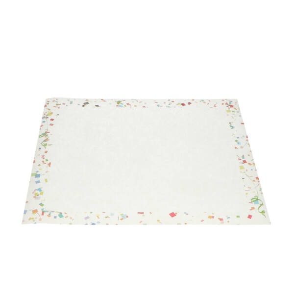 Taartranden recht Feesttaart dessin '2016' greaseproof 55 gram 295x320 mm