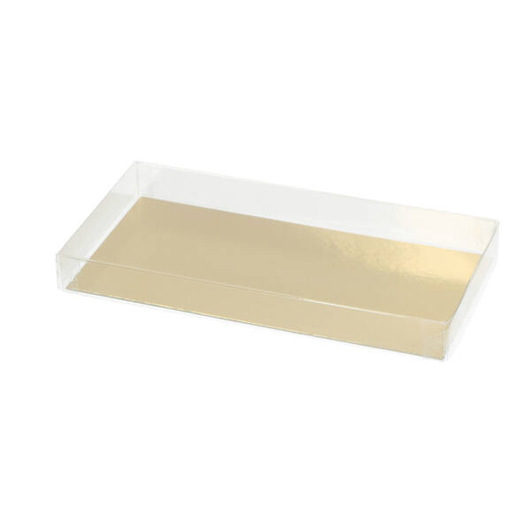 Bonbondozen micadoos voor chocoladereep 200 mµ goud-zwart karton 158x78x18 mm