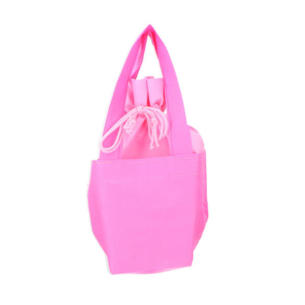 Draagtassen non woven voor paasei klein fuchisa/licht roze 200x100x240 mm