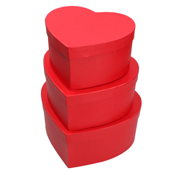 Dozenset hart rood - 3 formaten (4181M08) per 3 stuks