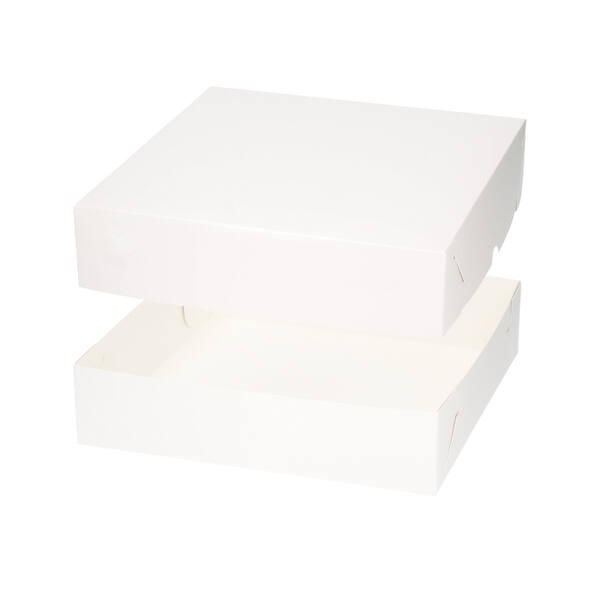 Verzenddozen 340x340x80 mm met zwanenhalssluiting FSC
