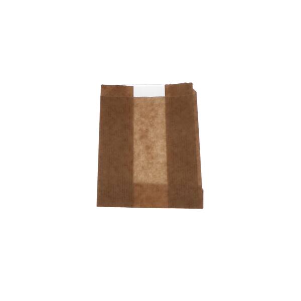 Vensterzakken bruin kraft 90+2x15,5x120 mm cilinder 14,5