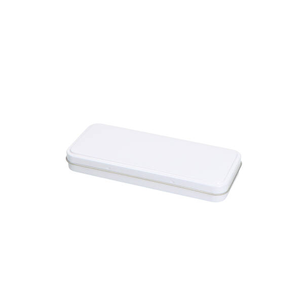 Pennenblik met scharnierdeksel wit 181x76x22 mm