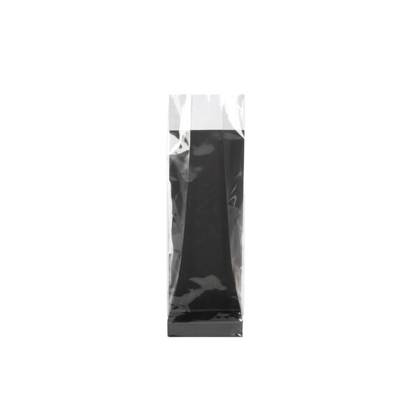 Zakken Z Bag® transparant met kartonnen inlay zwart 80x50x250 mm