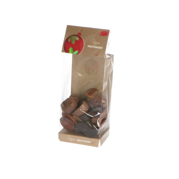 Zbag karton 'Deep Warm Christmas' voor PPBB250 326x106 mm FSC
