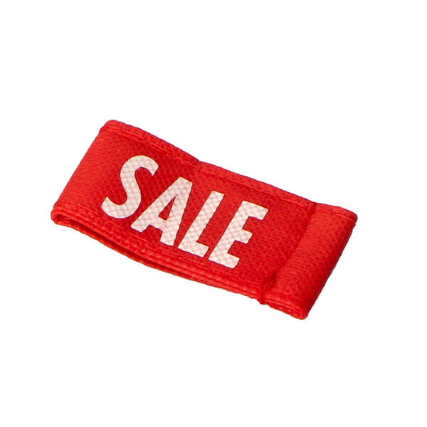 Labels non woven four Layers 100 mµ Red (sale) 60x30 mm