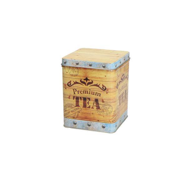 Theeblik vierkant 'Tea chest' (diverse maten)