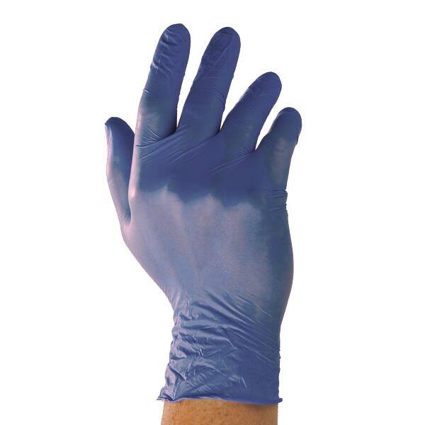 Onderzoekshandschoenen nitril blauw, Hypro N3.0 (diverse maten)
